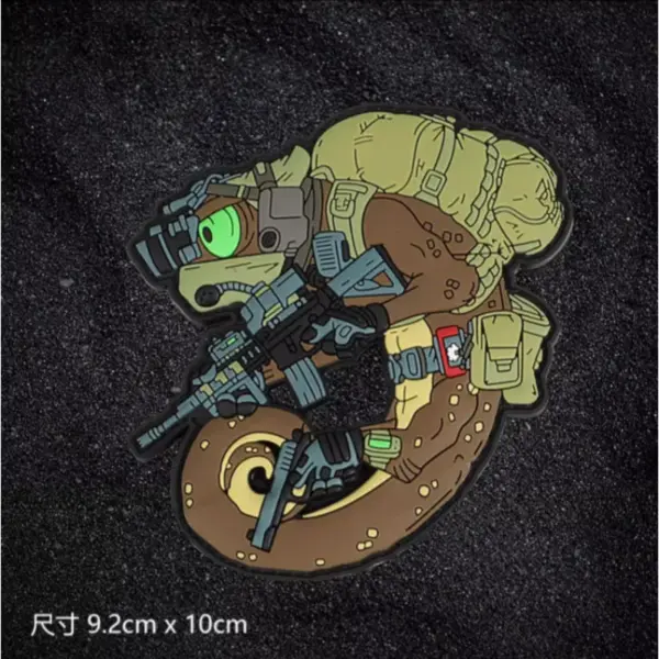 Tactical Chameleon Morale Badge Patch for Backpack - Image 3
