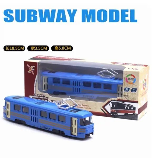Diecast Alloy Light Rail Tram Model Collectible - Image 3