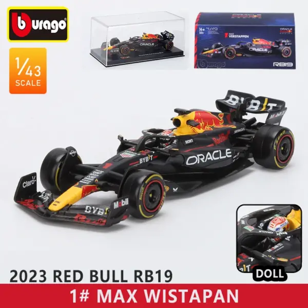 Bburago 1:43 Red Bull RB19 F1 Die-Cast Model - Image 11
