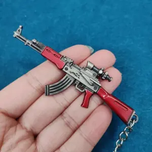 Mini Metal Pistol Keychain for Men 15 S028148150f5c4169a86844565d668a8eU