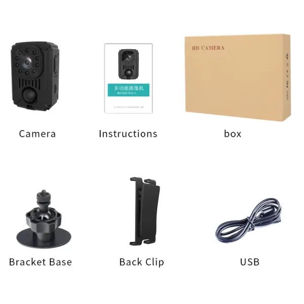 2022 1080P MD31 Mini Body Camera with Night Vision - Image 6