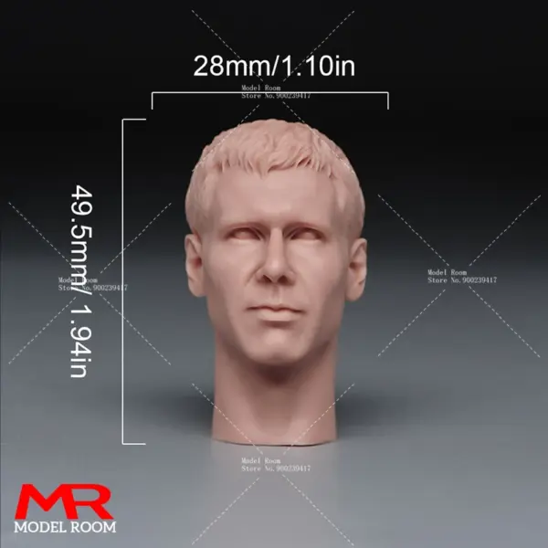 Unpainted 1/6 Leonardo Head Sculpt Model - Image 20