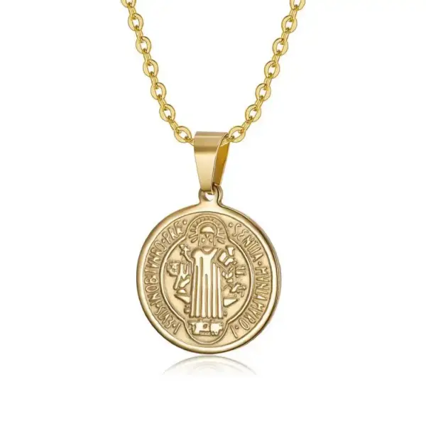 Vintage Christian Cross Stainless Steel Pendant AL20401 - Image 29