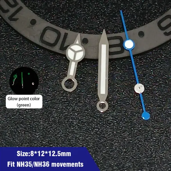 Green Luminous Watch Hands for NH35 NH36 Movement - Image 17