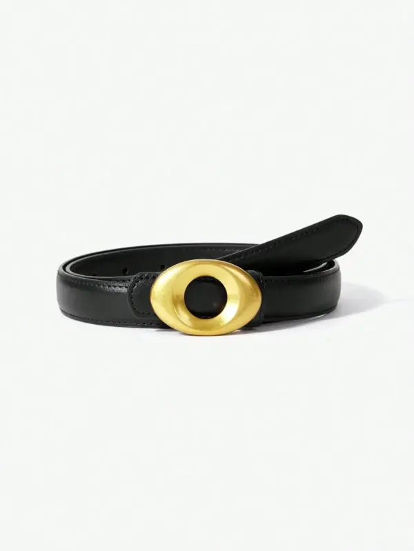 Genuine Leather Women's Retro Belt for Jeans - Image 9