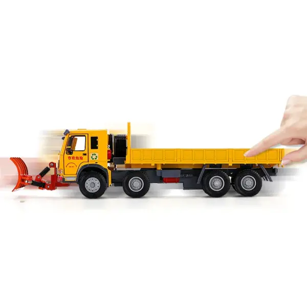 1:50 Alloy Snow Shovel Construction Vehicle Model - Image 6