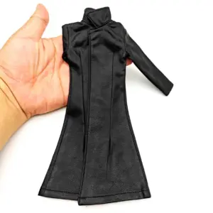 1/6 Scale Black PU Leather Windbreaker for Action Figures 11 S034d46119c8843919c203d845ddc9a8bf