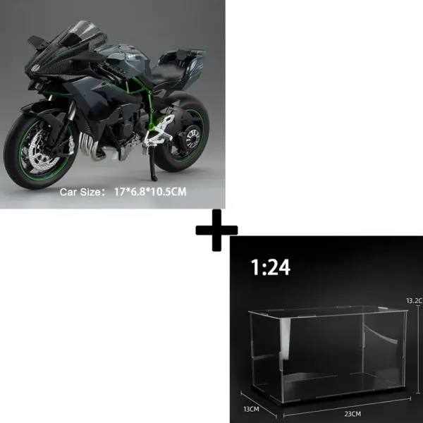 1:12 Scale Kawasaki Ninja H2R Diecast Motorcycle Model - Image 9