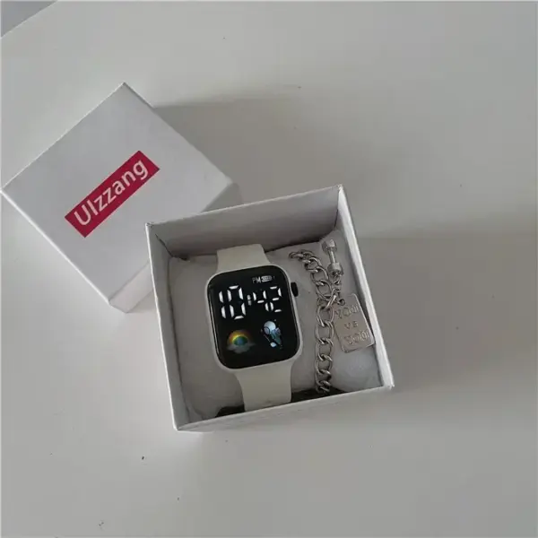 Pink LED Sports Watch with Silicone Strap - Image 10