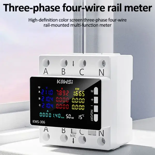 KWS-306 3-Phase Energy Meter with Color Display - Image 3