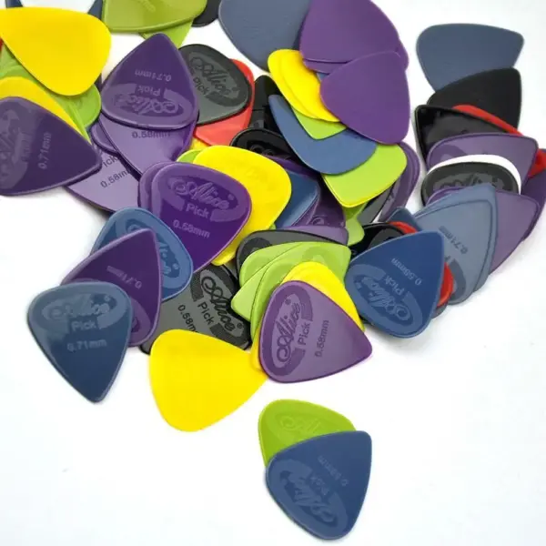 100PCS Nylon Guitar Picks Set with Multiple Thickness - Image 2