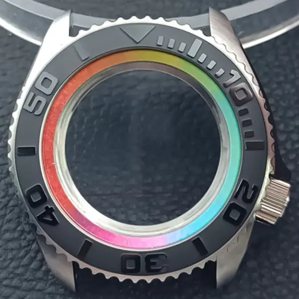 41.5mm Sapphire Crystal Watch Case for NH 35/36 Black Matte Finish - Image 60