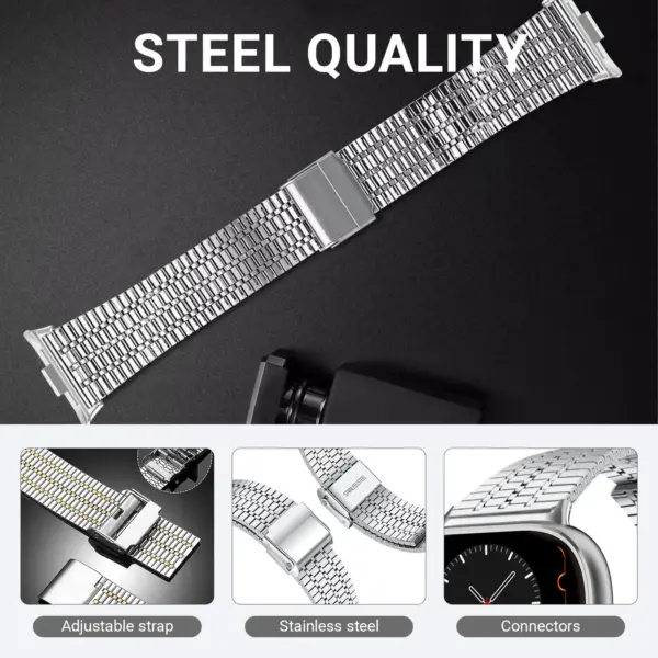 Stainless Steel Band for Xiaomi Mi Band 9 - Image 2