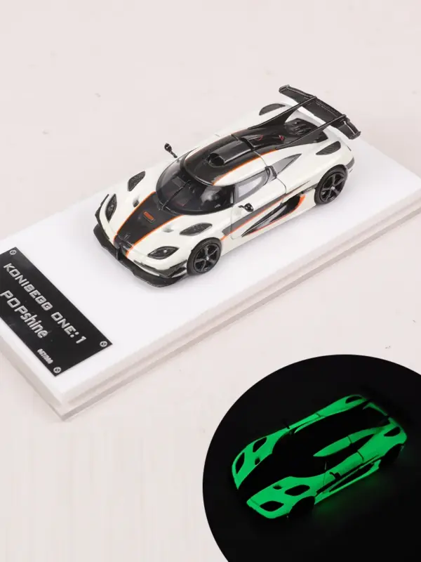 POPshine 1:64 Night Light Diecast Car Model - Image 7