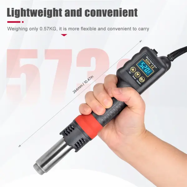 JCD 8208 Micro Rework Soldering Station with LCD - Image 2