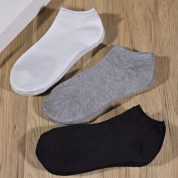 Unisex Low Cut No Show Ankle Socks — 5 Pairs - Image 4