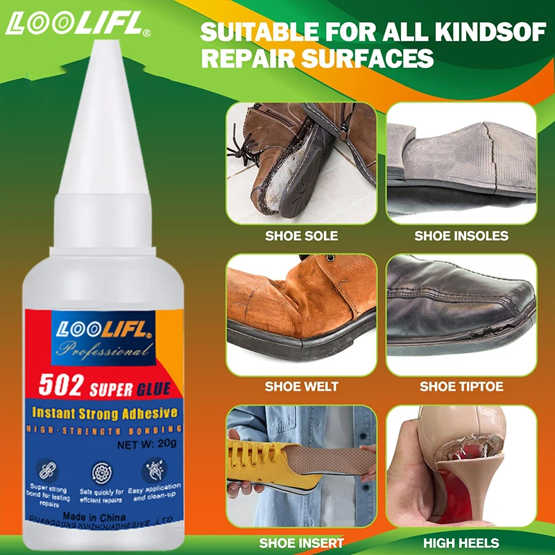 LOOLIFL 502 Shoe Repair Glue Strong Bond 20ml 4 LOOLIFL 502 Shoe Repair Glue Strong Bond 20ml - Image 4