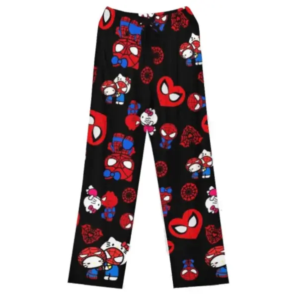 Hello Kitty Flannel Pajamas Women’s Warm Halloween Pants - Image 9