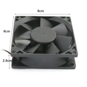 8025 8cm PC Cooling Fan 12V Silent 13 S056f64508f1a4218a01ffae4262d0ceeF