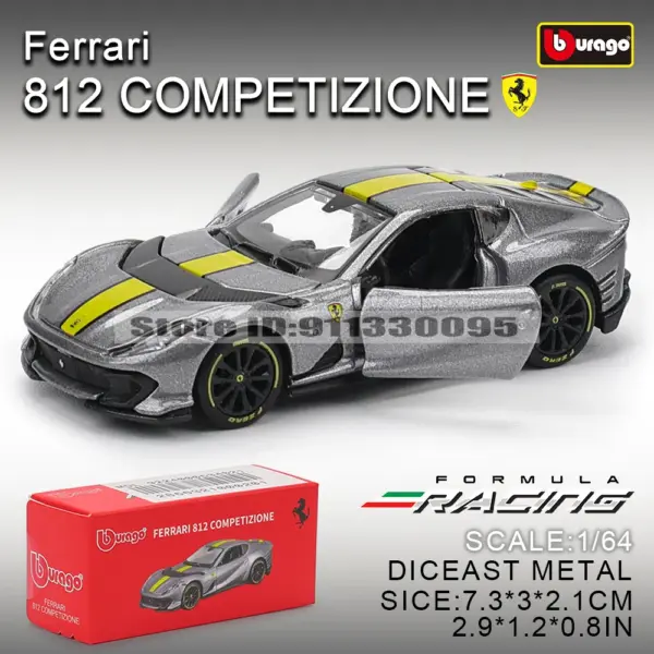 Ferrari 1:64 Diecast Model Car Toy for Collectors - Image 8