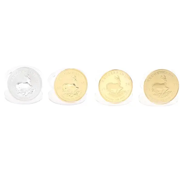 South African Gold Krugerrand Replica Coin 4cm - Image 2