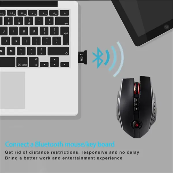 MINI USB Bluetooth 5.1 Dongle Adapter for PC and Devices - Image 3