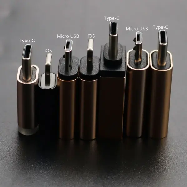 Micro USB to Type C & iOS Adapter for Smartphones - Image 2