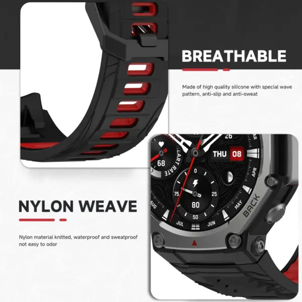Silicone Watch Strap for Amazfit T-REX 3 - Image 6