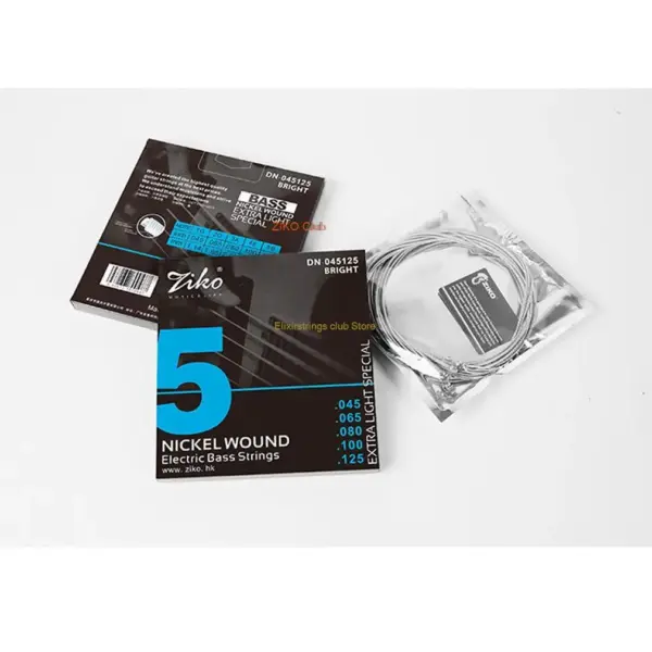 ZIKO Nickel-Plated Bass Guitar Strings DN045 4-6 Strings - Image 6