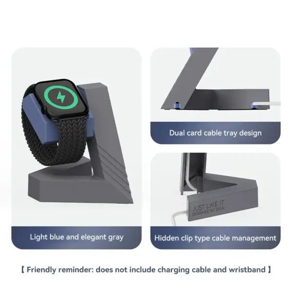 Geometric Charger Stand for Xiaomi Watch S4 - Image 9