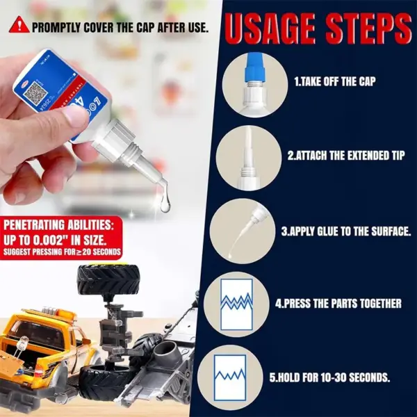 LOOLIFL 406 Super Glue 20ml Fast-Drying - Image 3
