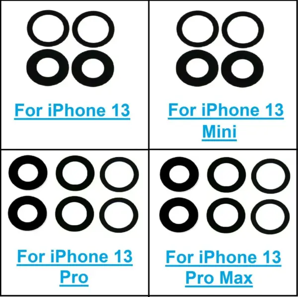 10 Pack iPhone Rear Camera Lens Replacement - Image 3