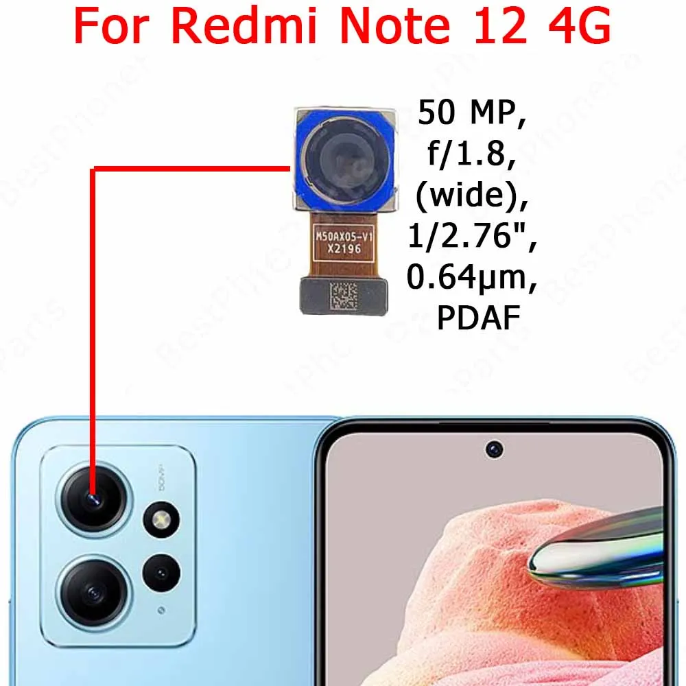 Xiaomi Redmi Note 12 Rear Camera Module Repair Part 4 Xiaomi Redmi Note 12 Rear Camera Module Repair Part - Image 4