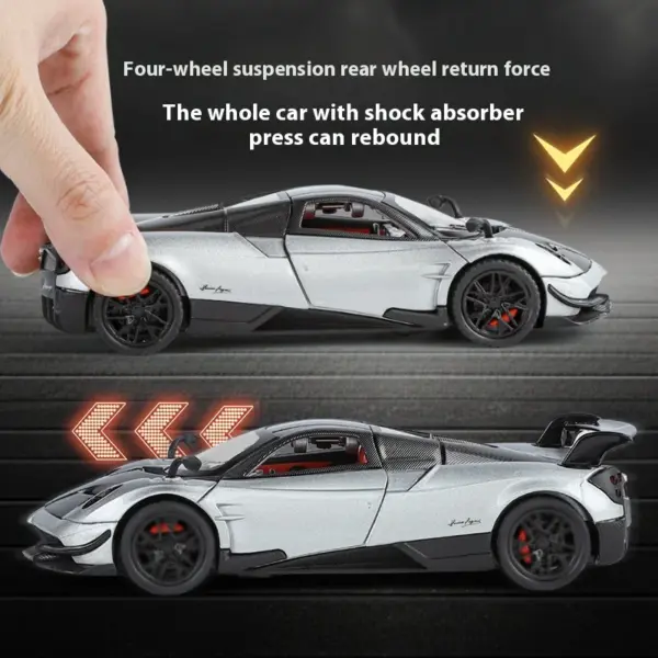 1:32 Pagani Huayra BC Diecast Car Model for Collectors - Image 5
