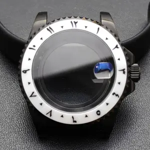 GMT 40.5mm Bidirectional Sapphire Watch Case for NH34/NH35 112 S0782de1fb84a466e9a3d68fe438115f46