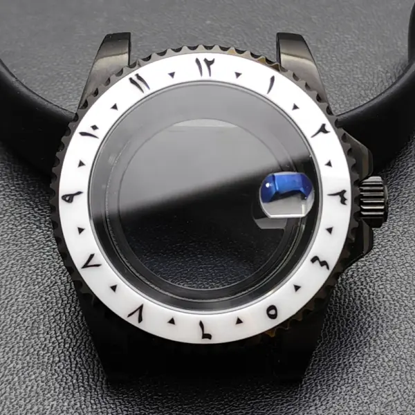 GMT 40.5MM Bidirectional Sapphire Watch Case for NH34 NH35 - Image 34