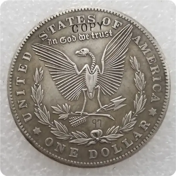 Type 30 Hobo Nickel Coin 1899-P Morgan Replica - Image 2