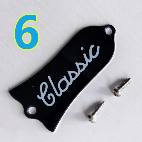 Black 2-Ply Guitar Truss Rod Cover for LP & SG - Image 25