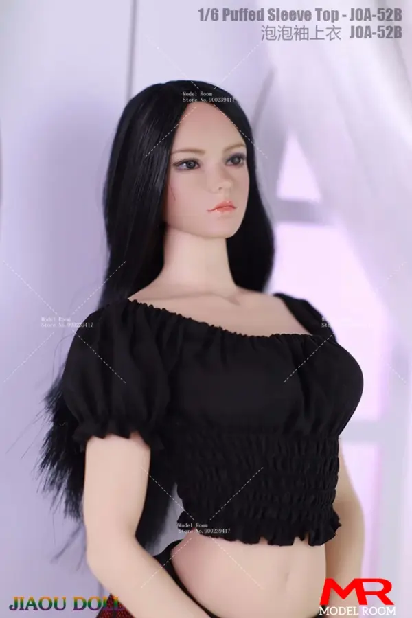 1/6 Scale Puff Sleeve Pleated T-Shirt for Action Figures - Image 10