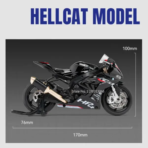 1:12 S1000RR HP4 Diecast Motorcycle Model - Image 3