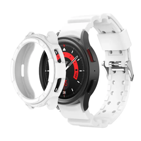 Silicone Strap and Screen Cover for Samsung Galaxy Watch 6 Classic - Image 7