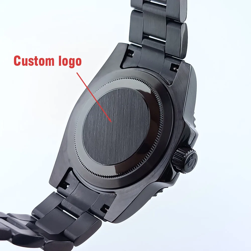 GMT Black Watch Case for NH34/NH35/NH36 Movements 2 GMT Black Watch Case for NH34/NH35/NH36 Movements - Image 2