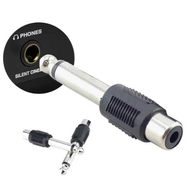 6.35mm Male to RCA Female Adapter Set - 4 Pack - Image 2