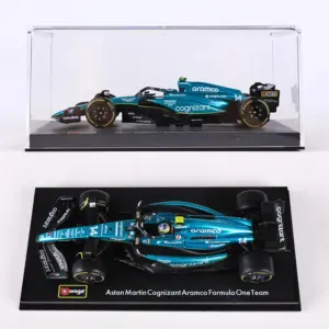 Bburago 1:43 Aramco F1 AMR23 Model Car 7 S08bd2f1751504092a02d09646697719ct