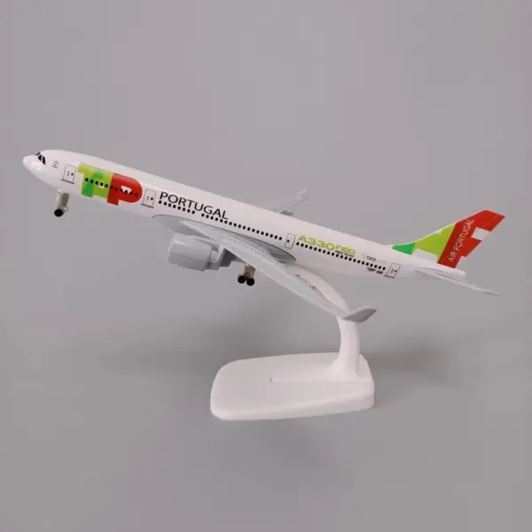 Portuguese Airlines Airbus 330 Model with Stand - Image 2