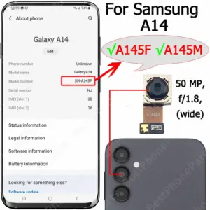 Samsung Galaxy A14 Rear Camera Module A146 Series 22 S08caedf1c9de49ccbaea4d744688a28f9 2