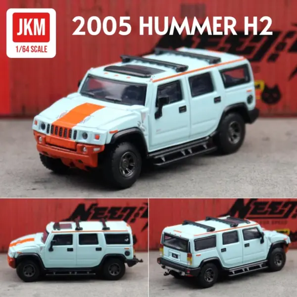 1/64 Hummer H2 SUV Diecast Model Toy Car - Image 9