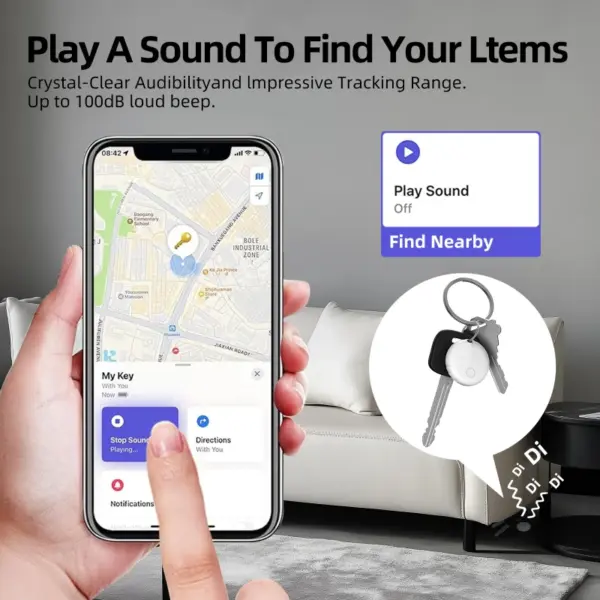 Mini Bluetooth Locator Anti-Lost Alarm Key Finder Tracker - Image 4