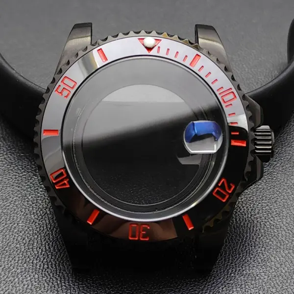 GMT 40.5MM Bidirectional Sapphire Watch Case for NH34 NH35 - Image 52