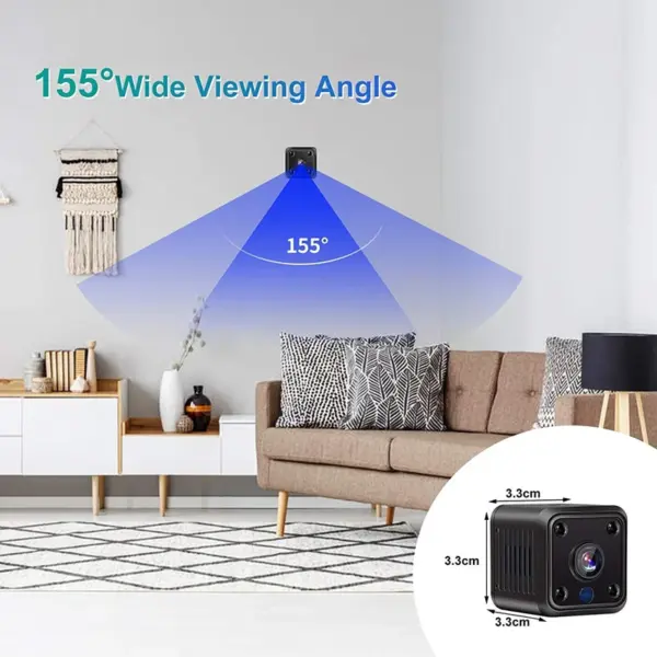 X6 HD Mini Wifi Outdoor Camera with Night Vision - Image 2